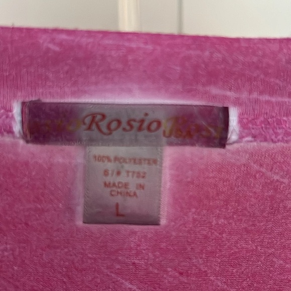 I Heart New Orleans Women's Graphic Rhinestone V Neck Shirt Large Short Sleeve - Picture 3 of 6